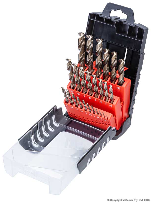 1-13mm Cobalt/HSS Split Point Drill Set 25Pc